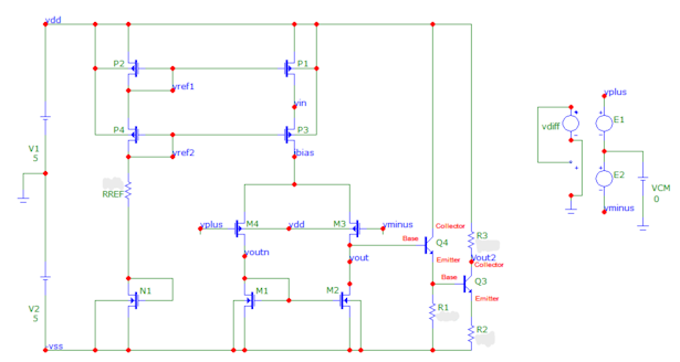 Simulated circuit